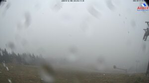 První sněžení na vrcholcích Šumavy